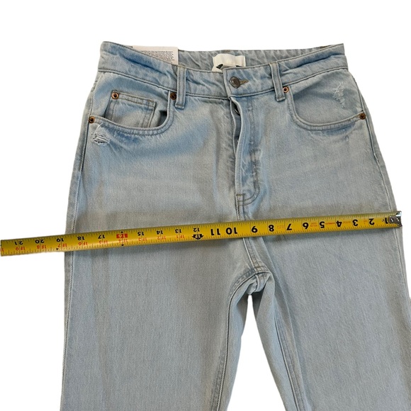 H&M 100% Cotton Flare High Waist Ankle Length Jeans Size 6 - Picture 7 of 17